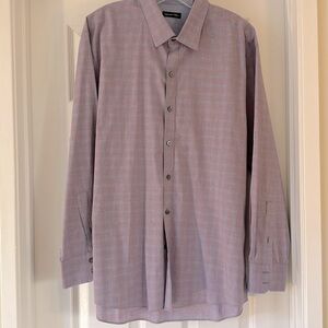 Zachary Prell, long sleeve dress shirt, blue red plaid